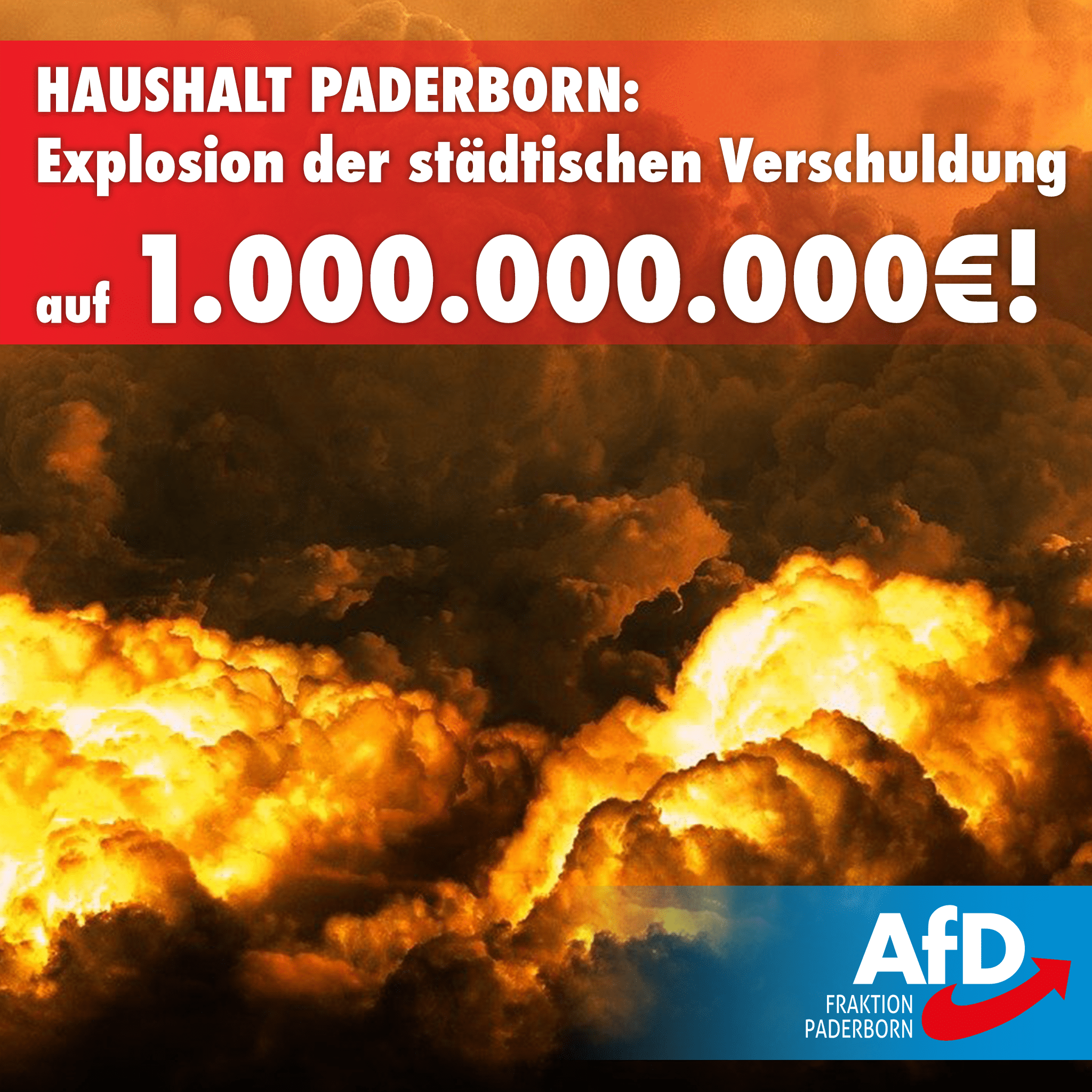 Du betrachtest gerade Explosion der städtischen Verschuldung auf rund 1 Mrd. Euro