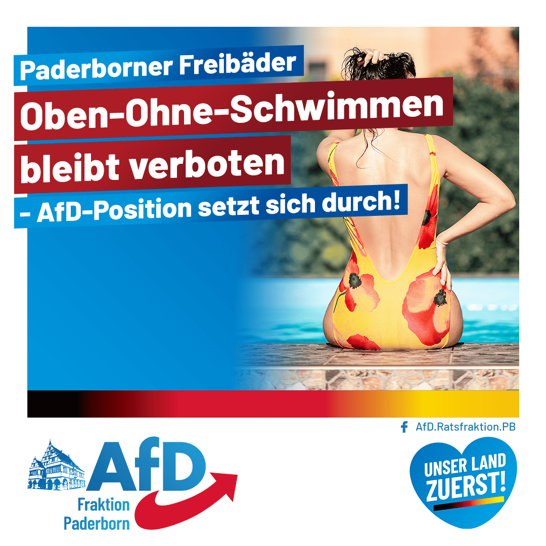 Du betrachtest gerade Oben-Ohne-Schwimmen bleibt in Paderborner Freibädern untersagt!