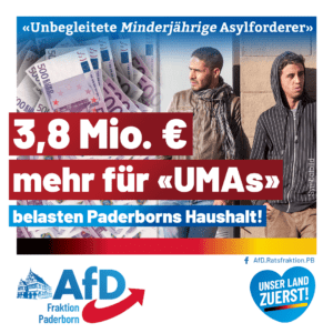 Mehr über den Artikel erfahren 3,8 Millionen Euro für „unbegleitete minderjährige Asylforderer“?