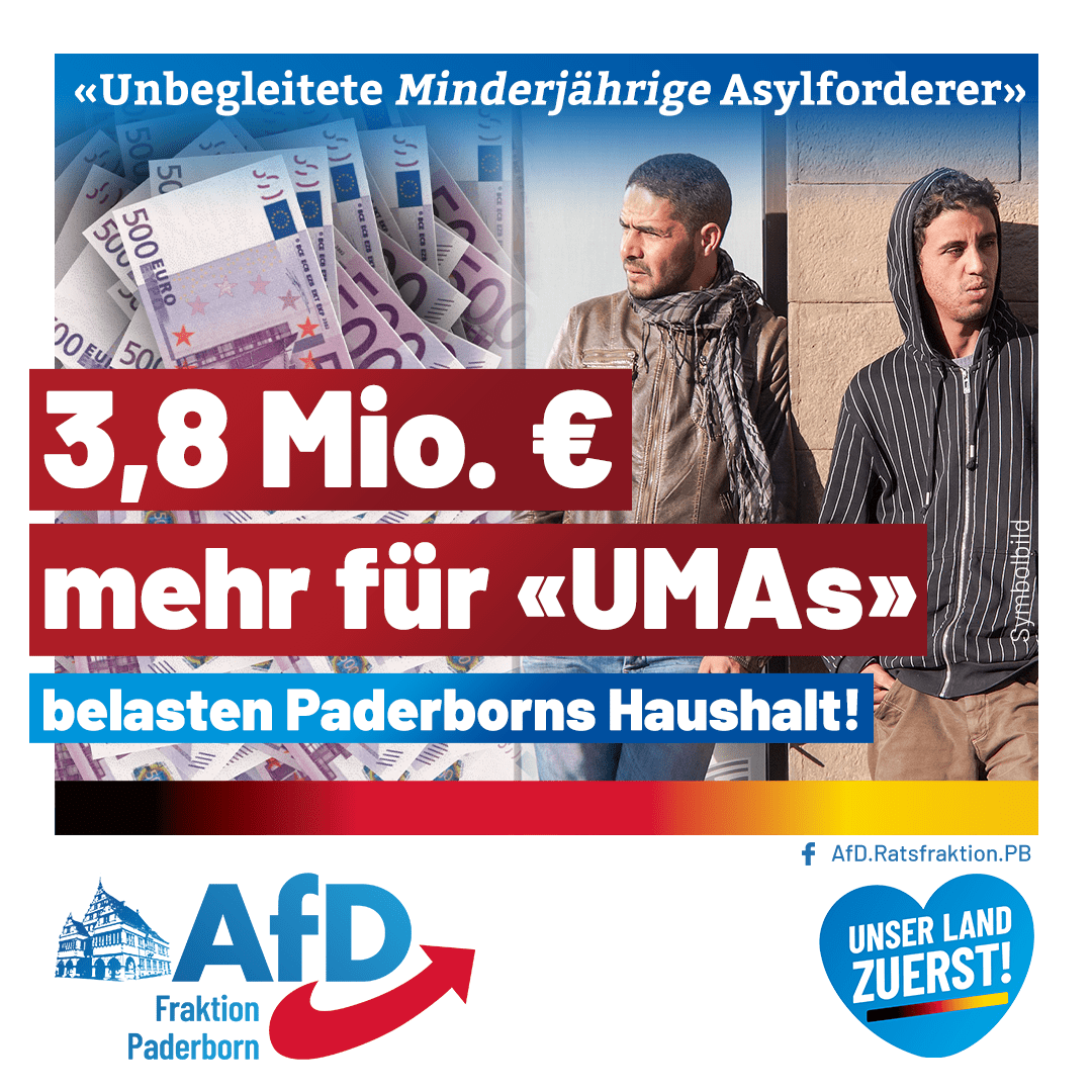 Du betrachtest gerade 3,8 Millionen Euro für „unbegleitete minderjährige Asylforderer“?