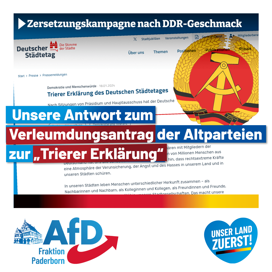 Du betrachtest gerade Antwort auf Verleumdungsantrag der vereinigten Blockparteien zur „Trierer Erklärung“