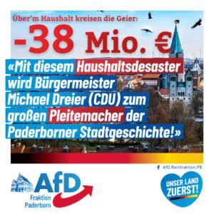 Mehr über den Artikel erfahren Haushaltsrede der AfD für den Haushaltsplanentwurf 2024