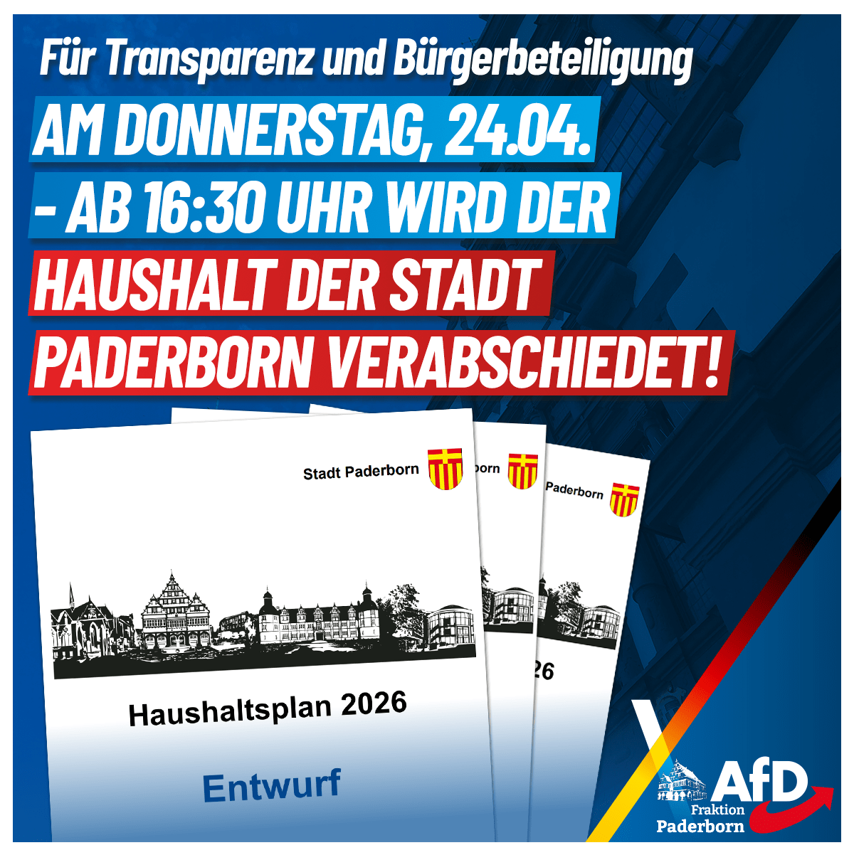Du betrachtest gerade Haushalt der Stadt Paderborn 2026